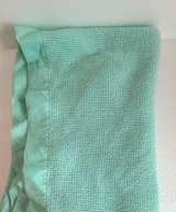 Vintage Waffle Weave Baby Blanket with Trim - Image 4