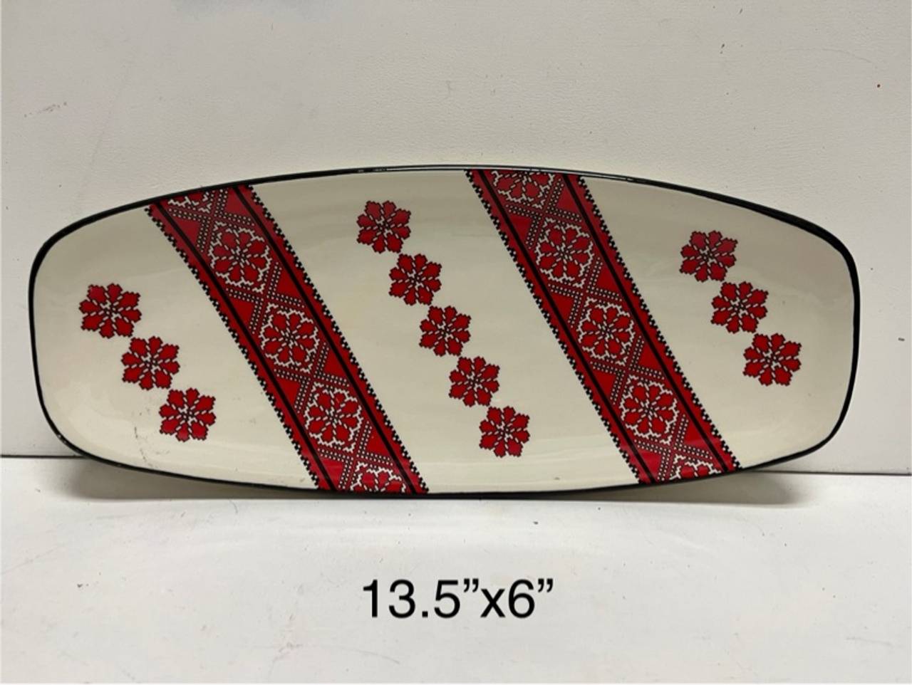 Ukrainian Vintage Ceramic Cornucopia Bowl