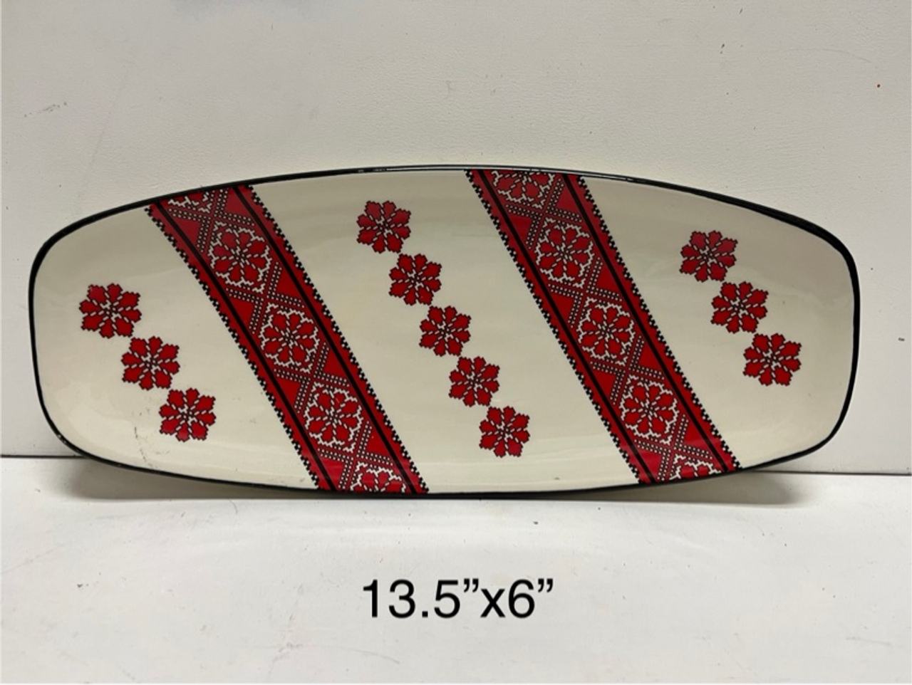 Ukrainian Vintage Ceramic Cornucopia Bowl