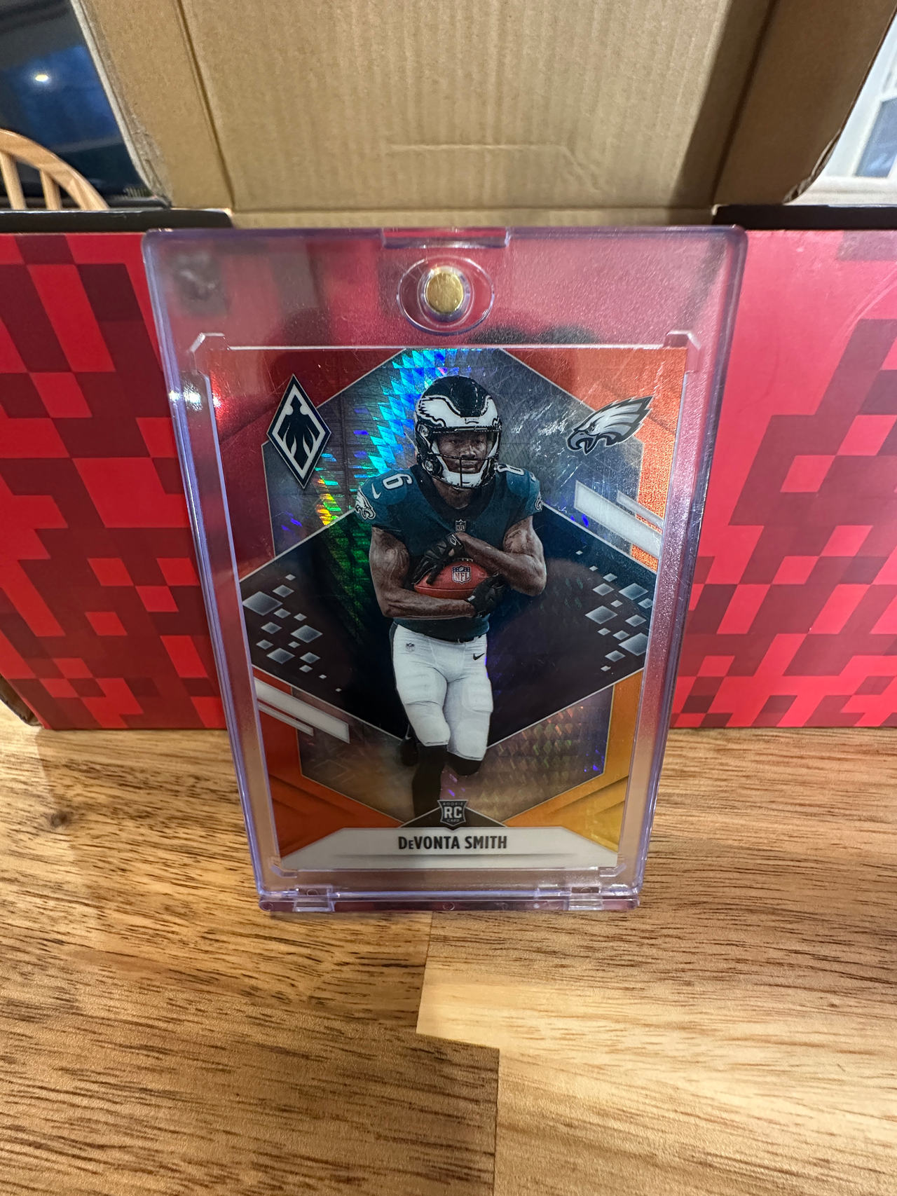 2021 Panini Phoenix DeVonta Smith Orange Prizm Rookie Card