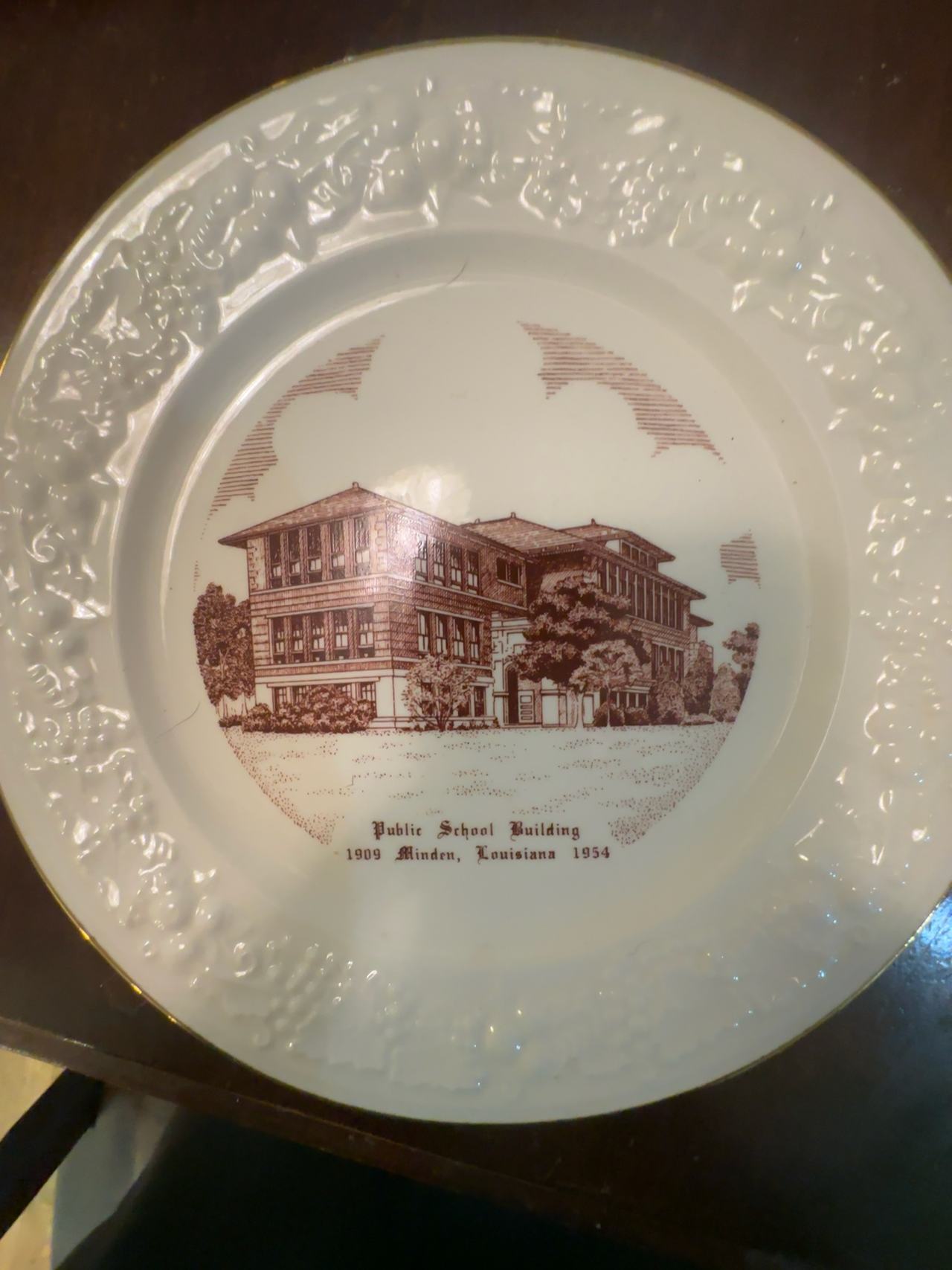 Minden High School, Webster Parish Commemorative Plate
