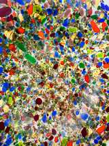Handmade Fused Glass Confetti Art Plate - Image 4