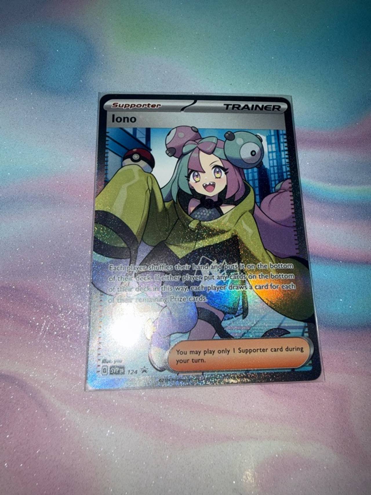 Pokemon Iono Black Star Promo SVP 124 Full Art
