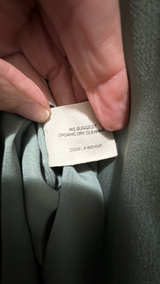 Arje 100% Italian Silk Shirt in Dark Sage Green - Image 4