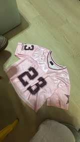 Gemstone Pink Cropped Mesh Football Jersey #23 - Image 3