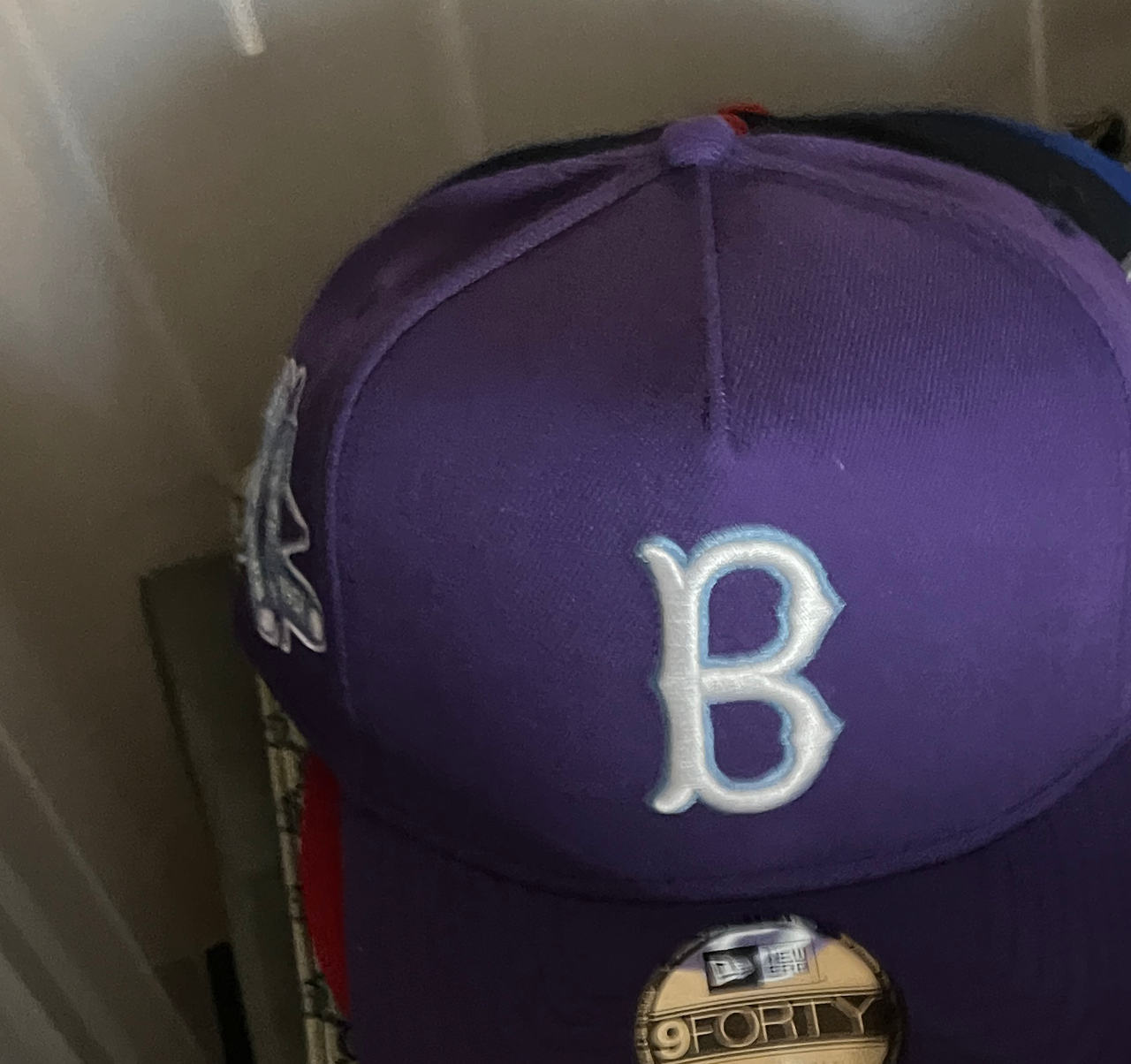 New Era 9FORTY Brooklyn Dodgers Purple Adjustable Hat