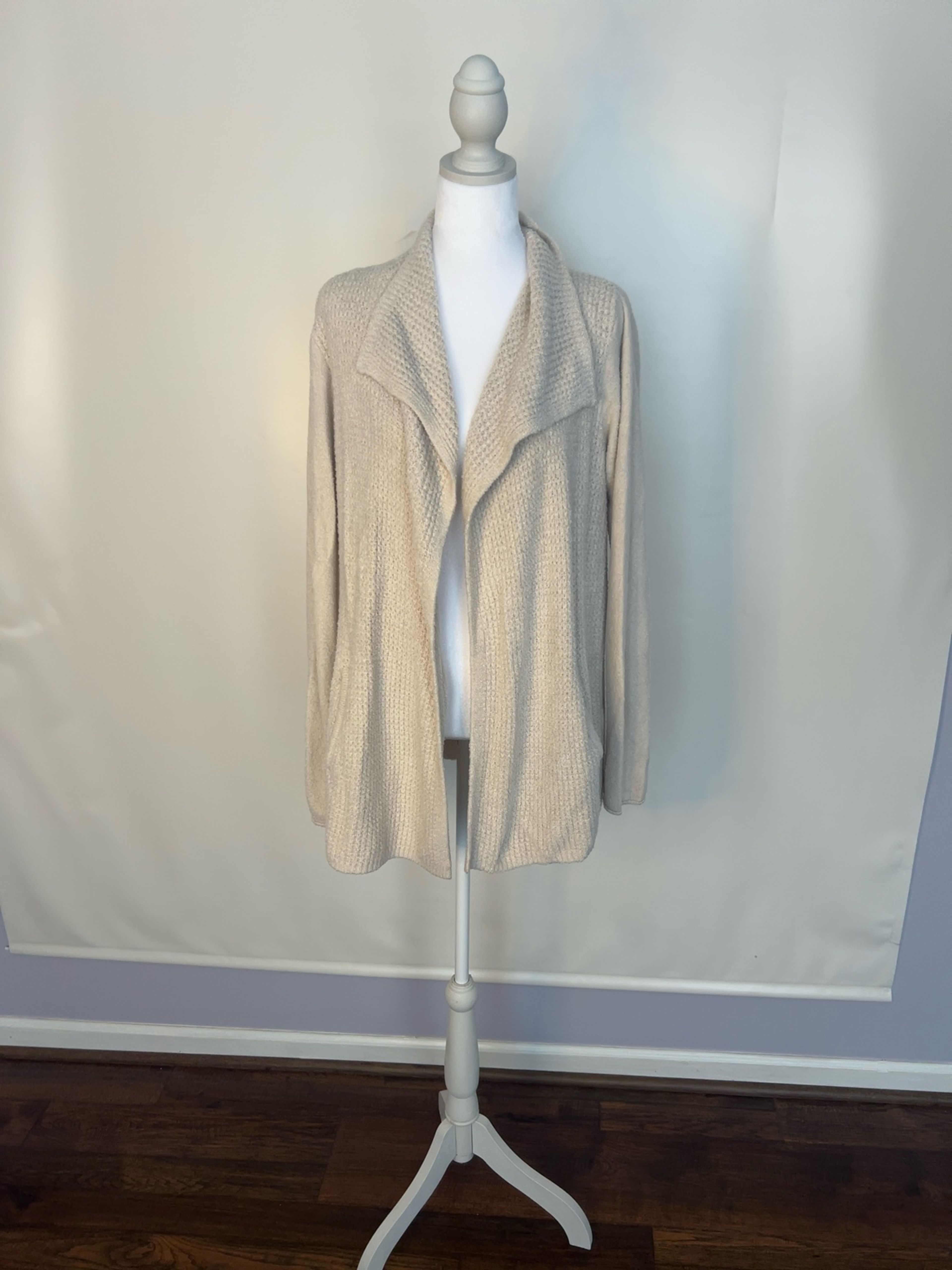 Barefoot Dreams CozyChic Lite Coastal Cardigan Bisque