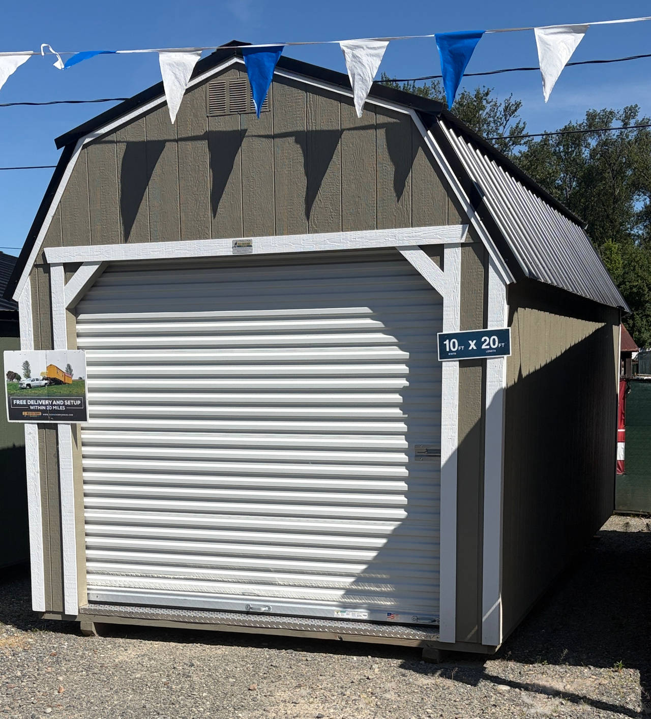 Old Hickory 10x20 Lofted Barn Garage Shed