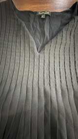 Massimo Dutti Pleated V-Neck Top - Image 3