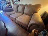 Brown Leather Sofa - Image 2