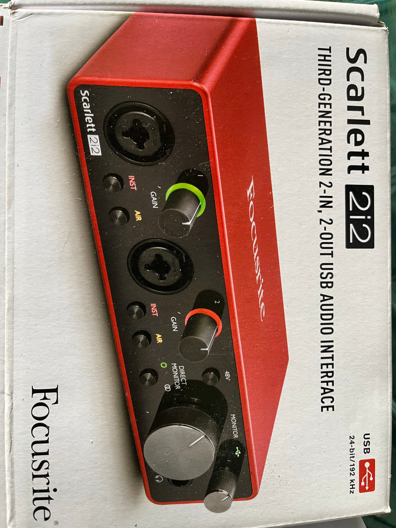 Focusrite Scarlett 2i2 3rd Gen USB Audio Interface