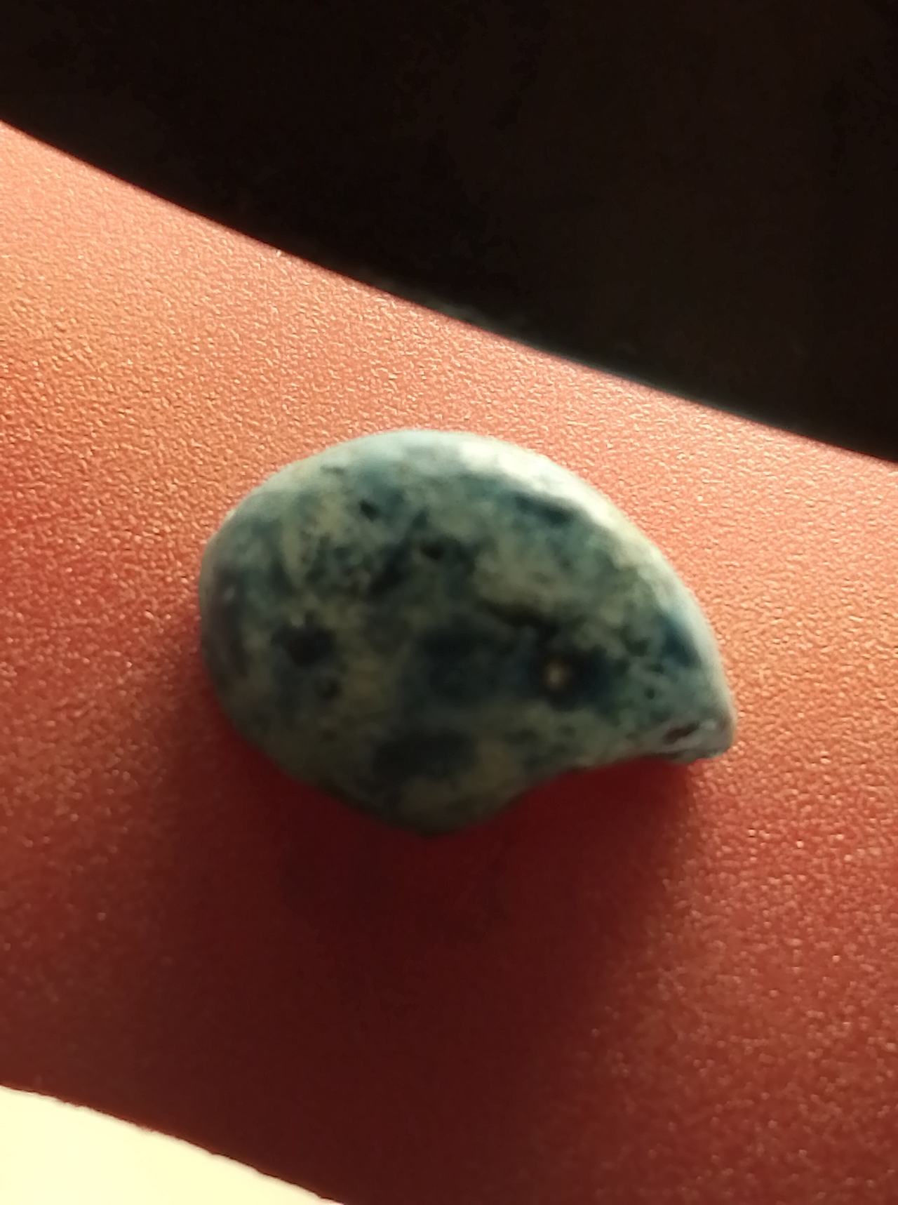 Rare Blue Speckled Turquoise Stone Semi-Translucent
