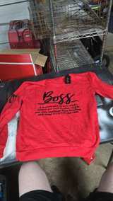 Red Boss Graphic Long Sleeve Shirt - Image 2