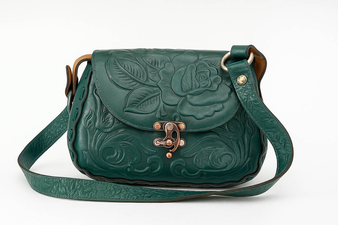 Patricia Nash Tooled Leather Crossbody Bag