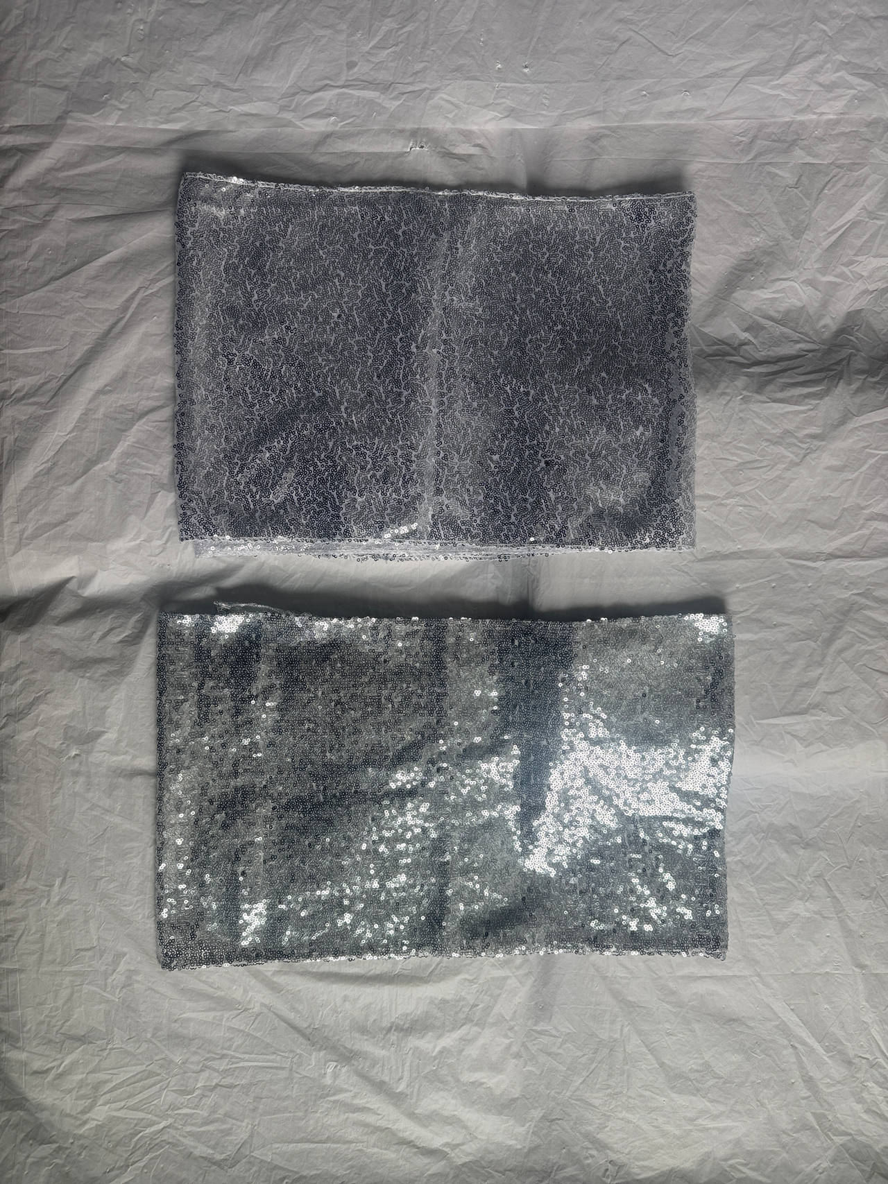 Silver Sequin Cloths (Set of 2)