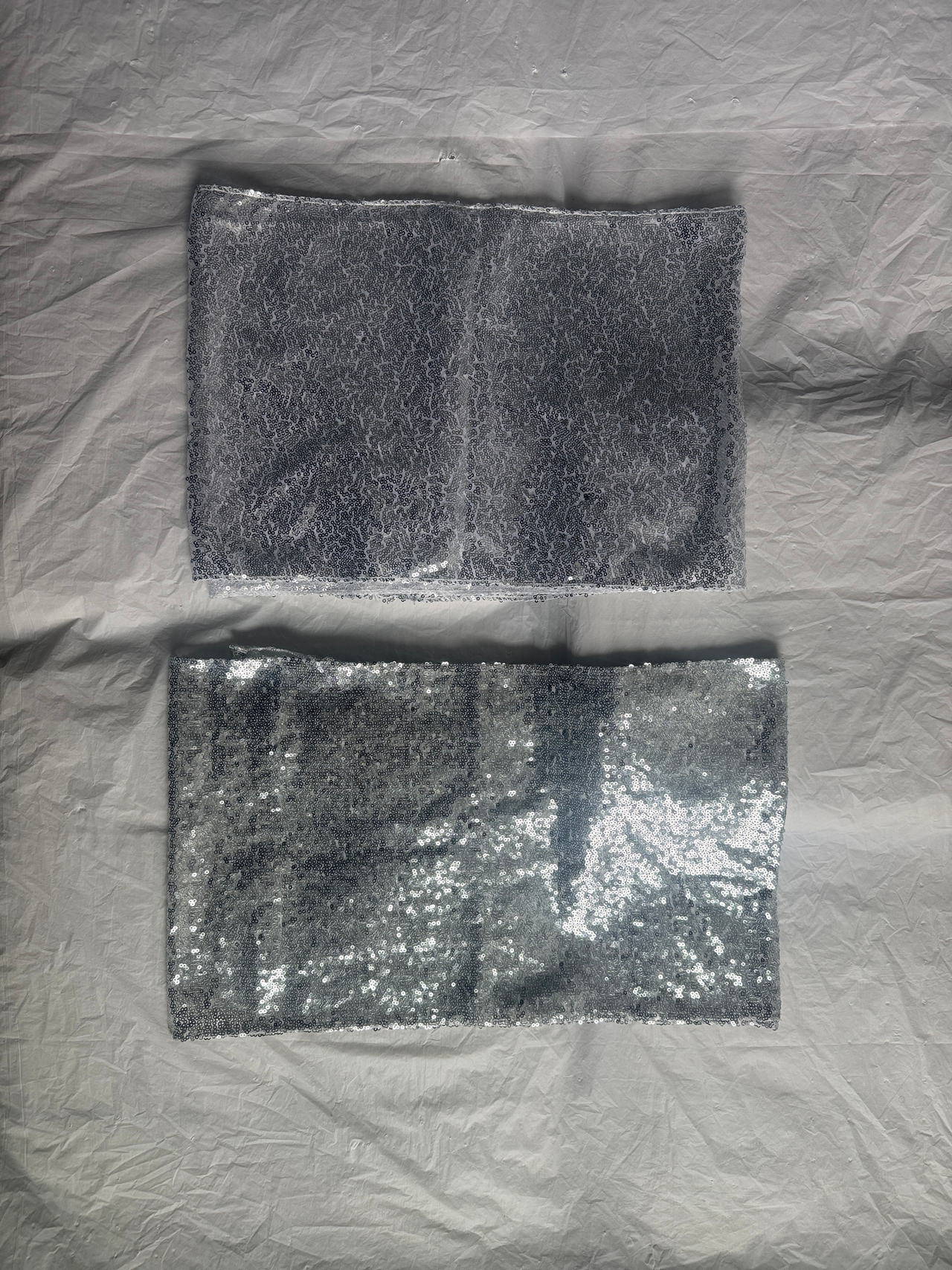 Silver Sequin Cloths (Set of 2)
