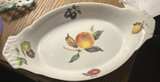 BIA Cordon Bleu Oval Au Gratin Baking Dish Fruit Theme 10" - Image 1