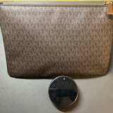 MICHAEL KORS | Calf Hair Clutch Wristlet Purse Animal Print Gold Hardware - Image 6