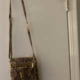 Rosetti Snakeskin Print Triple Zip Crossbody Bag + Matching Wallet - Image 1