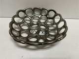 Three Hands Aluminum Leaf Plate Set Gold - Image 1