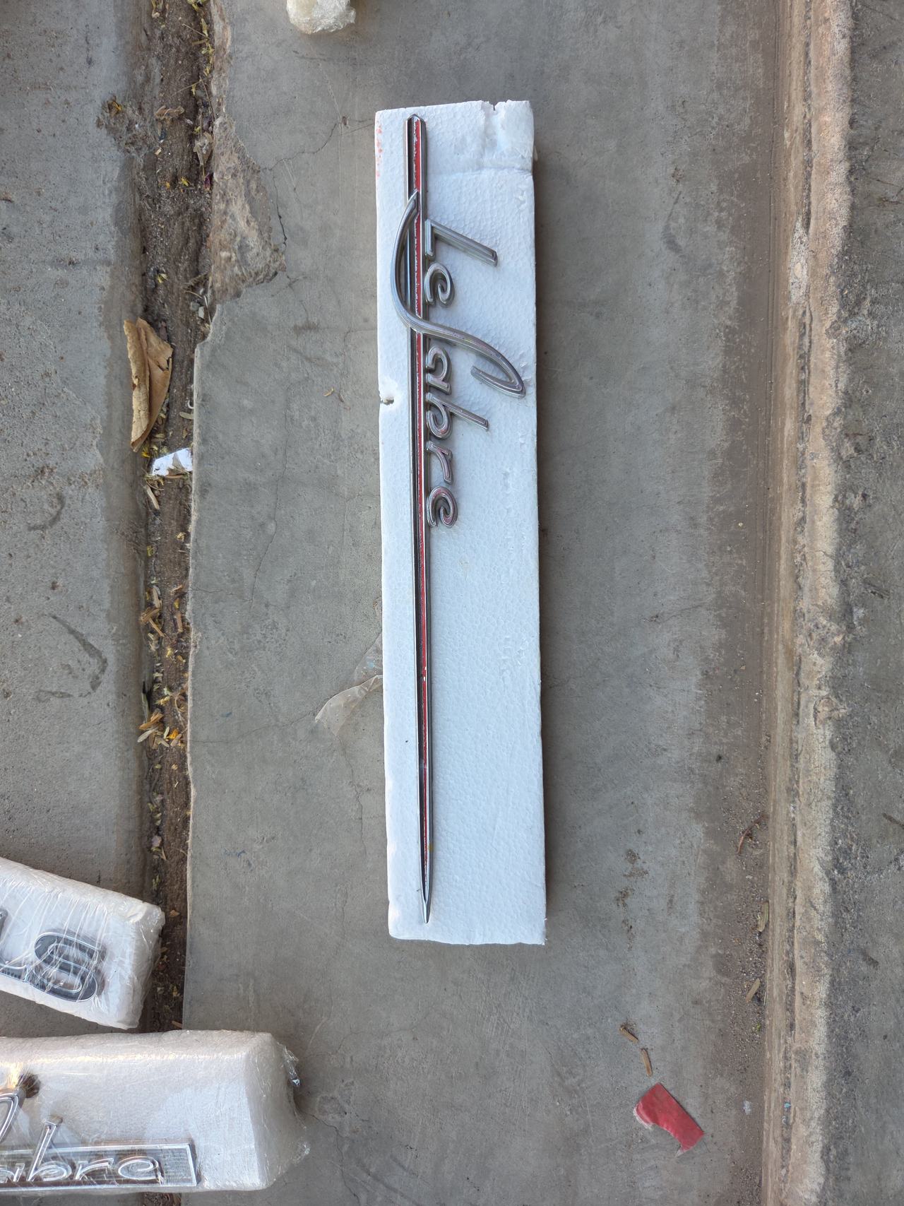 Vintage Buick LeSabre Chrome Script Emblem
