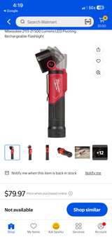 Milwaukee 500 Lumens LED Pivoting REDLITHIUM USB Flashlight - Image 2