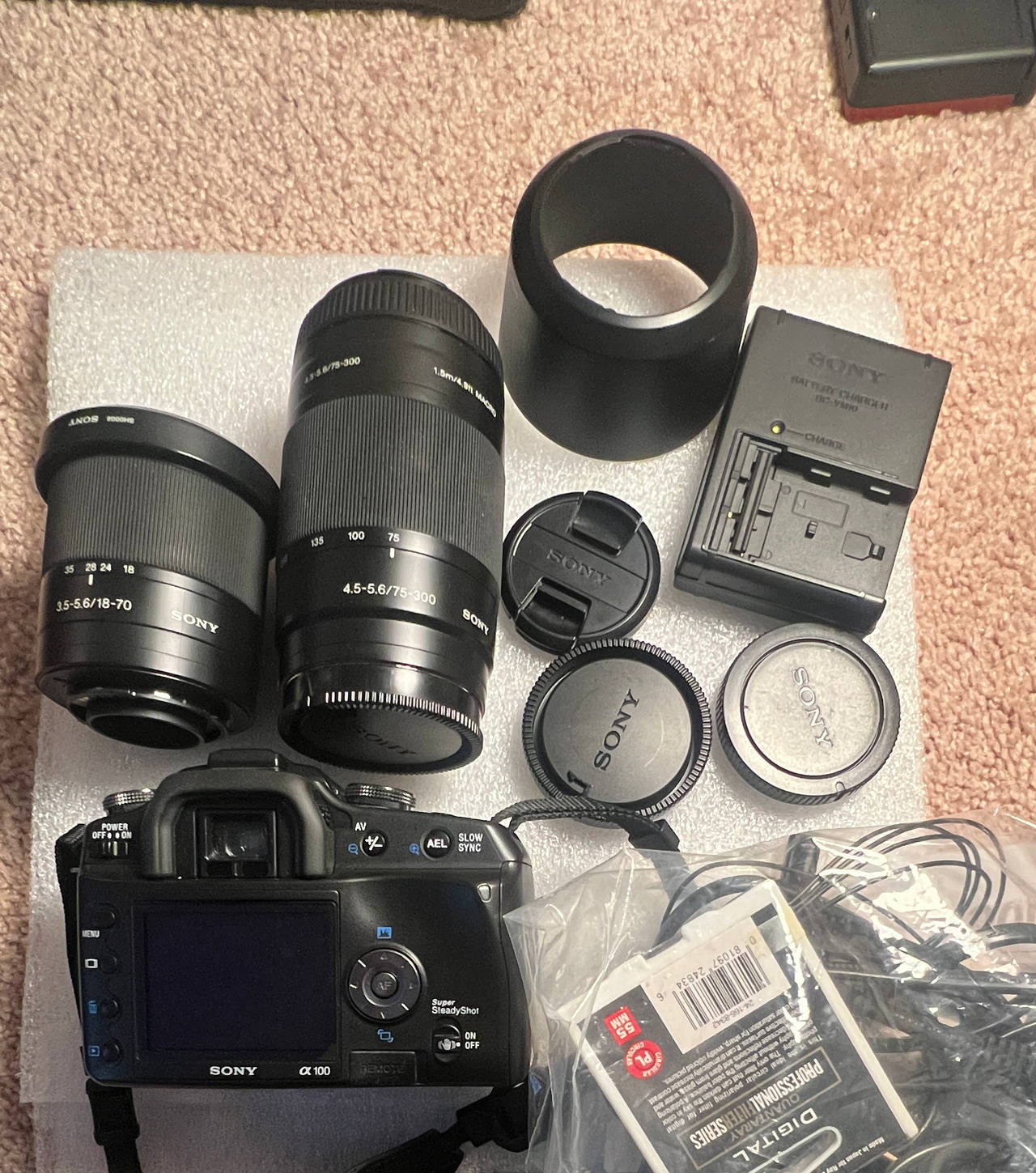 Sony Alpha DSLR-A100 Digital SLR Camera Kit