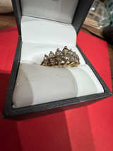 Gold Diamond Cluster Ring - Image 5