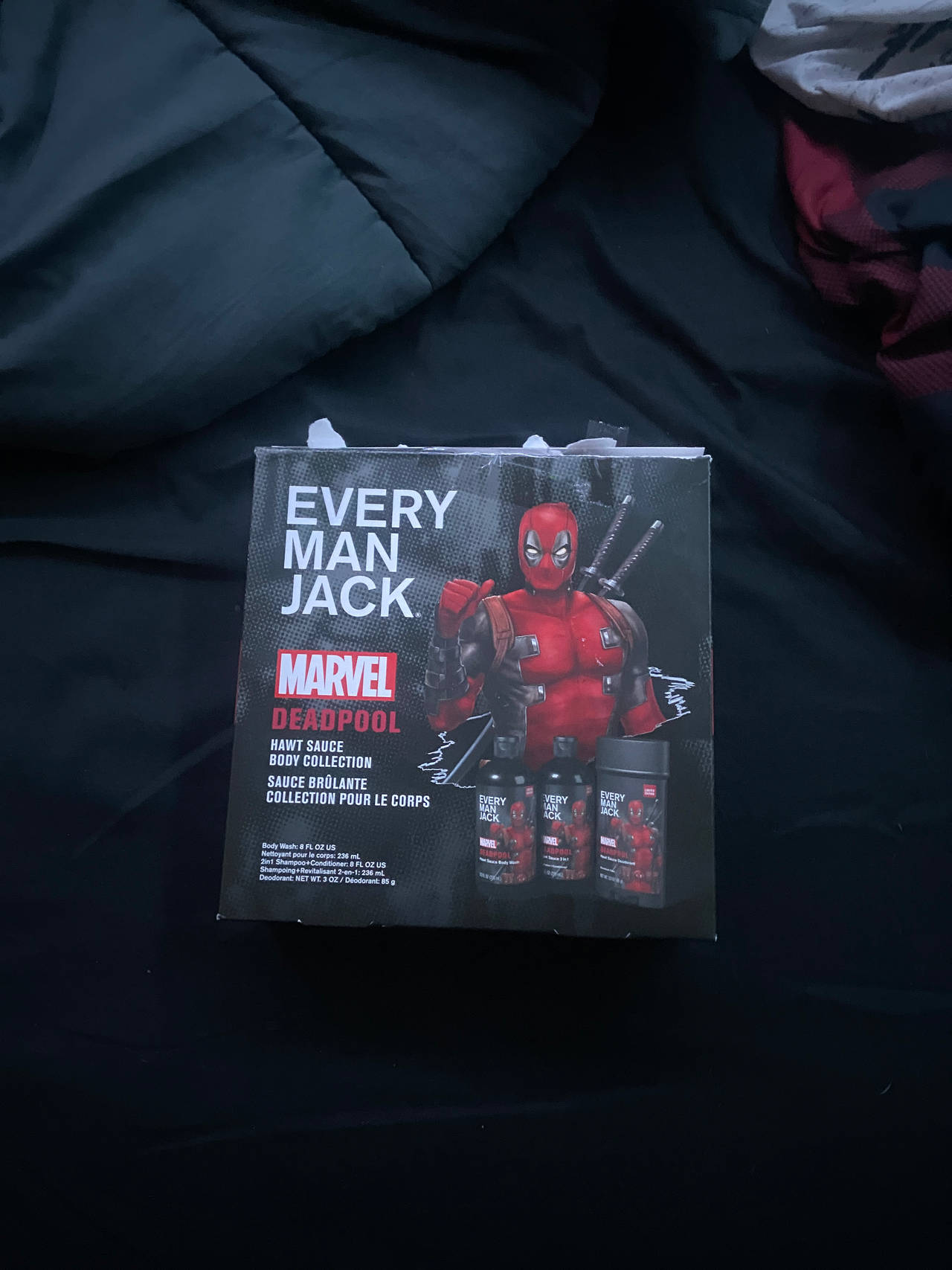 Every Man Jack Marvel Deadpool Hawt Sauce Body Collection Gift Set