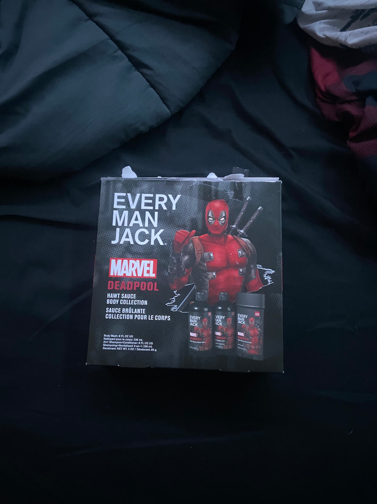Every Man Jack Marvel Deadpool Hawt Sauce Body Collection Gift Set