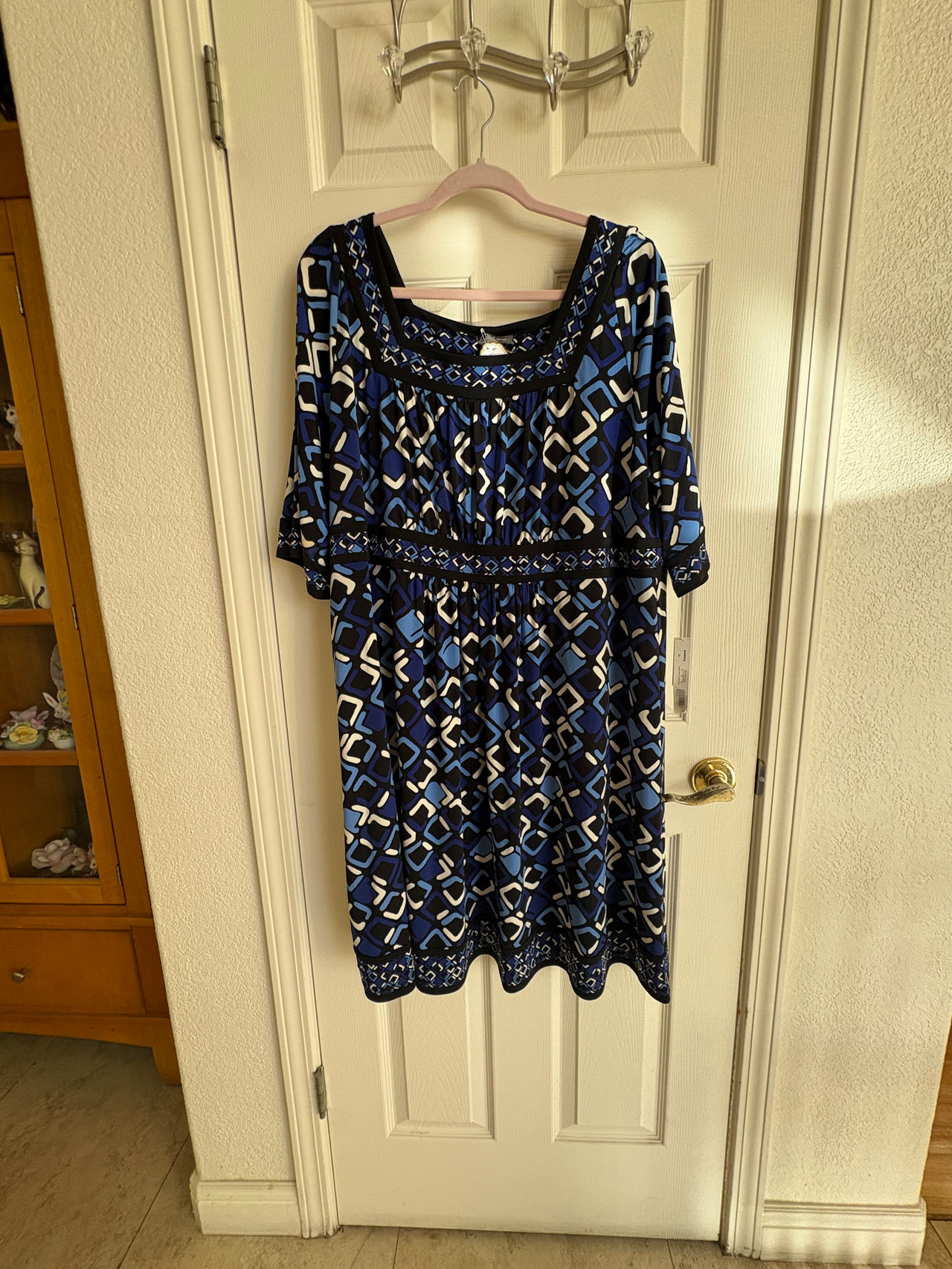 Geometric Print Midi Dress