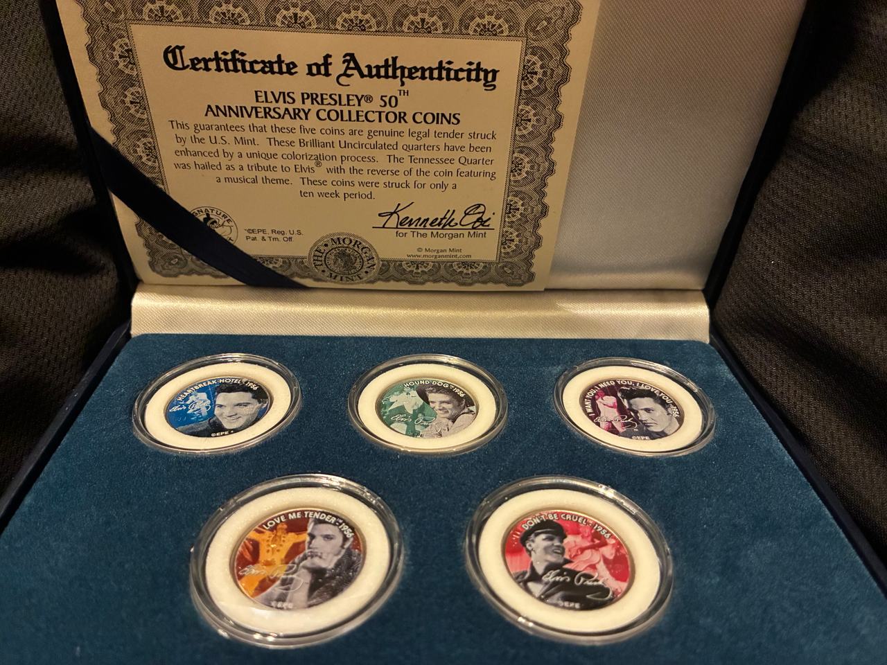 Elvis Presley 50th Anniversary Collector Coin Set by The Morgan Mint
