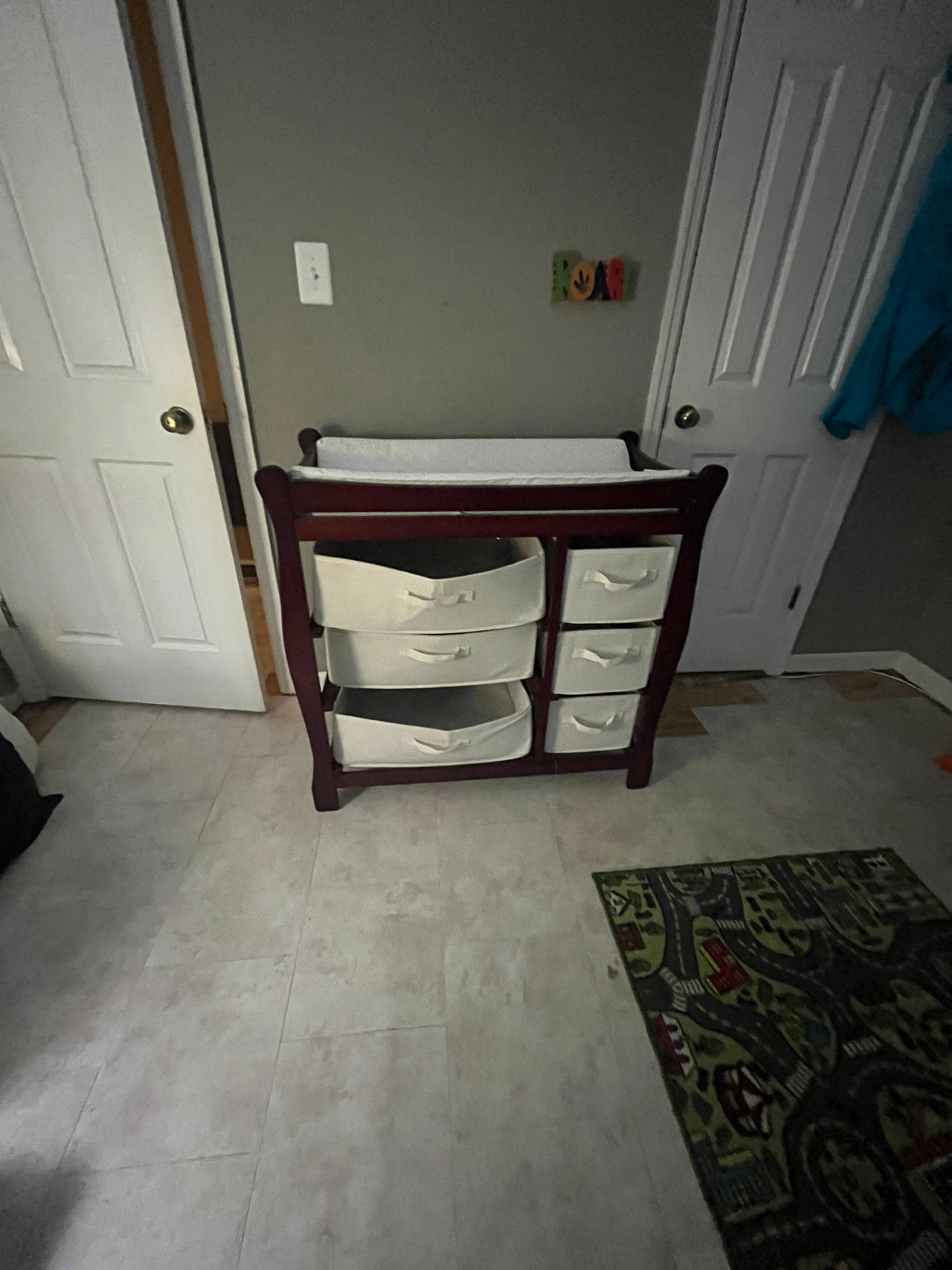 Baby Changing Table with Storage Baskets