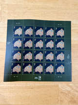 2003 USPS Tiffany Lamp 1 Cent Stamp Sheet - Image 1