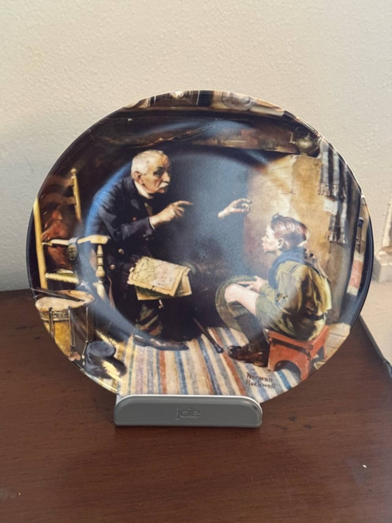 Norman Rockwell "The Veteran" Collector Plate