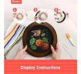 XEmbro 8 Inch Wood Embroidery Hoop Frame for Hanging Sewing Ornaments, Decorativ - Image 5