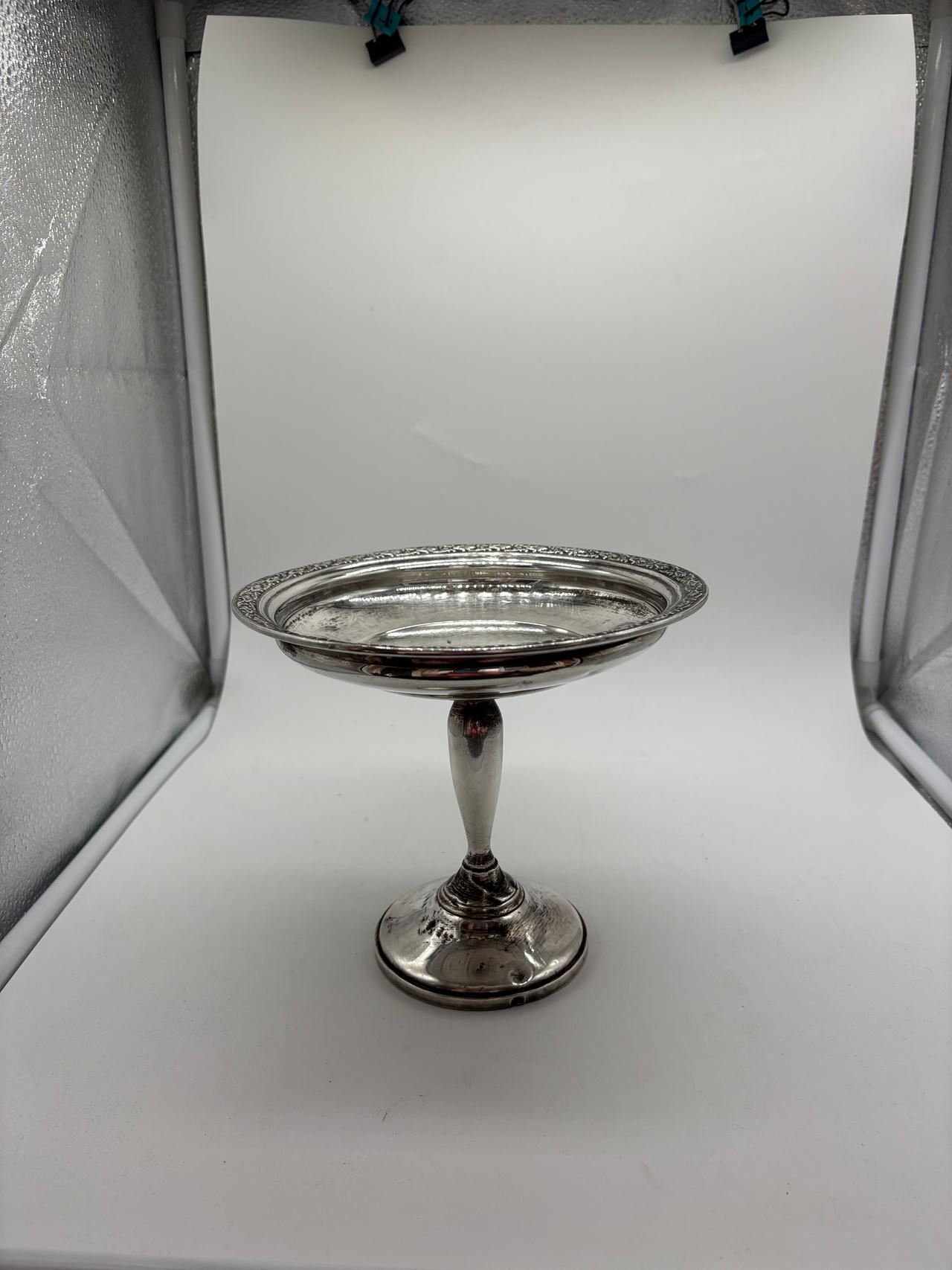 Towele Sterling Silver pedestal Compote Candy  Dish 6" high