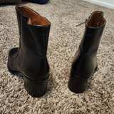 Franco Sarto Black Leather Ankle Boots - Image 3
