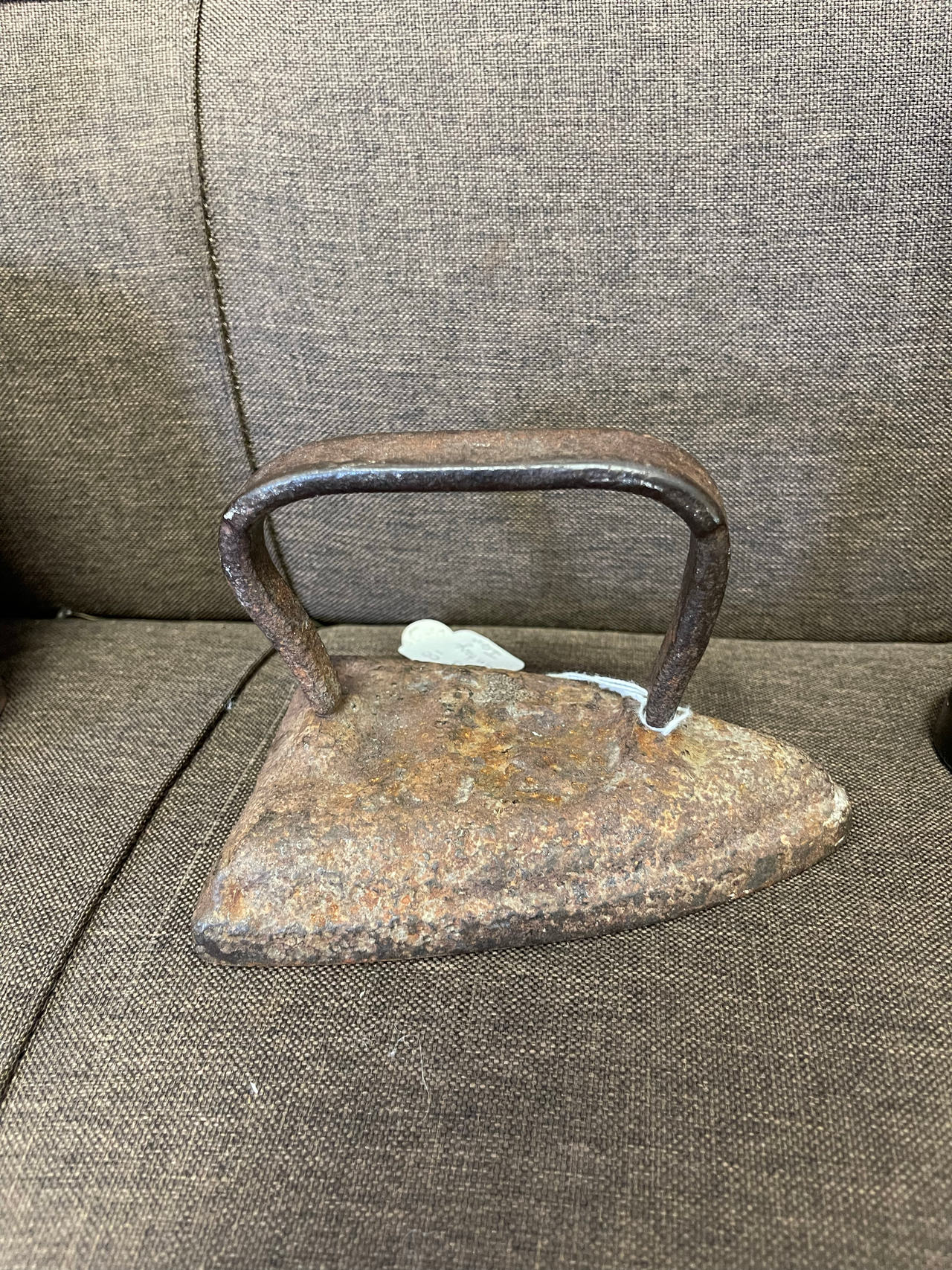 antique cast iron clothes iron