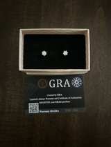 0.5ct Moissanite Stud Earrings With GRA certification papers and card +They pass - Image 6