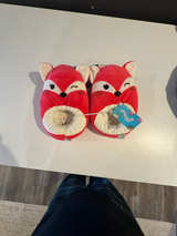 Squishmallows Fifi the Fox Plush Slippers - Image 1