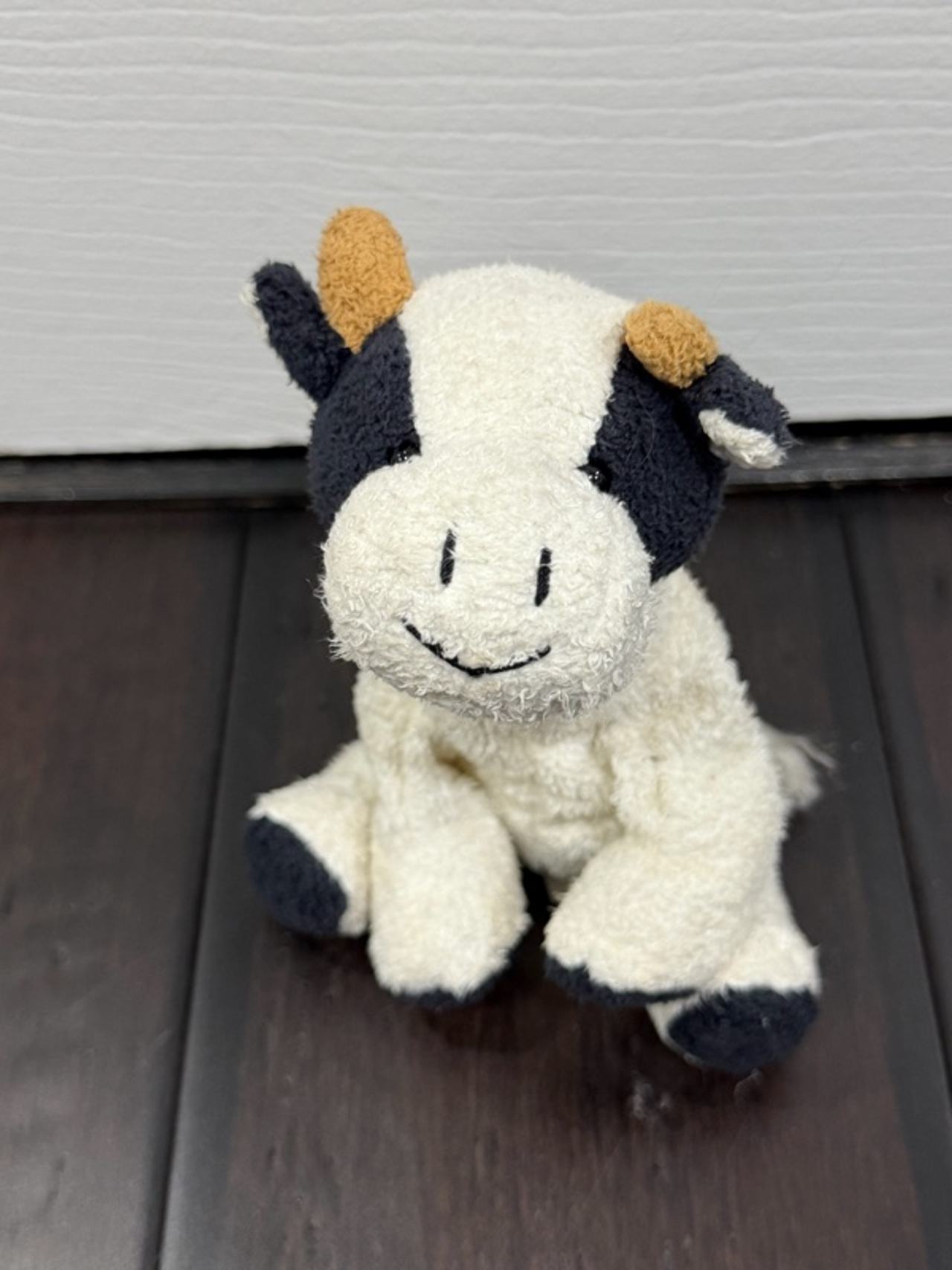 Russ Berrie Mookie Plush Cow Black White 5-inch