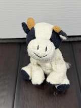 Russ Berrie Mookie Plush Cow Black White 5-inch - Image 1