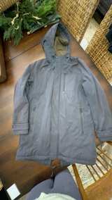 Ted Baker Grey Softshell Hooded Coat: size 5 (xl) - Image 1