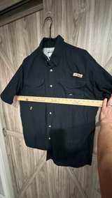 Large Black Columbia Men's PFG Bahama II Short Sleeve Shirt - Image 5