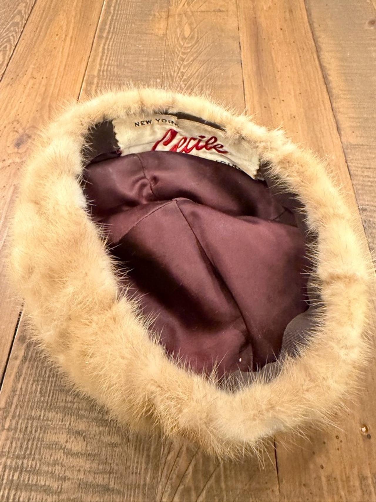 Cecile New York Vintage Fur Hat