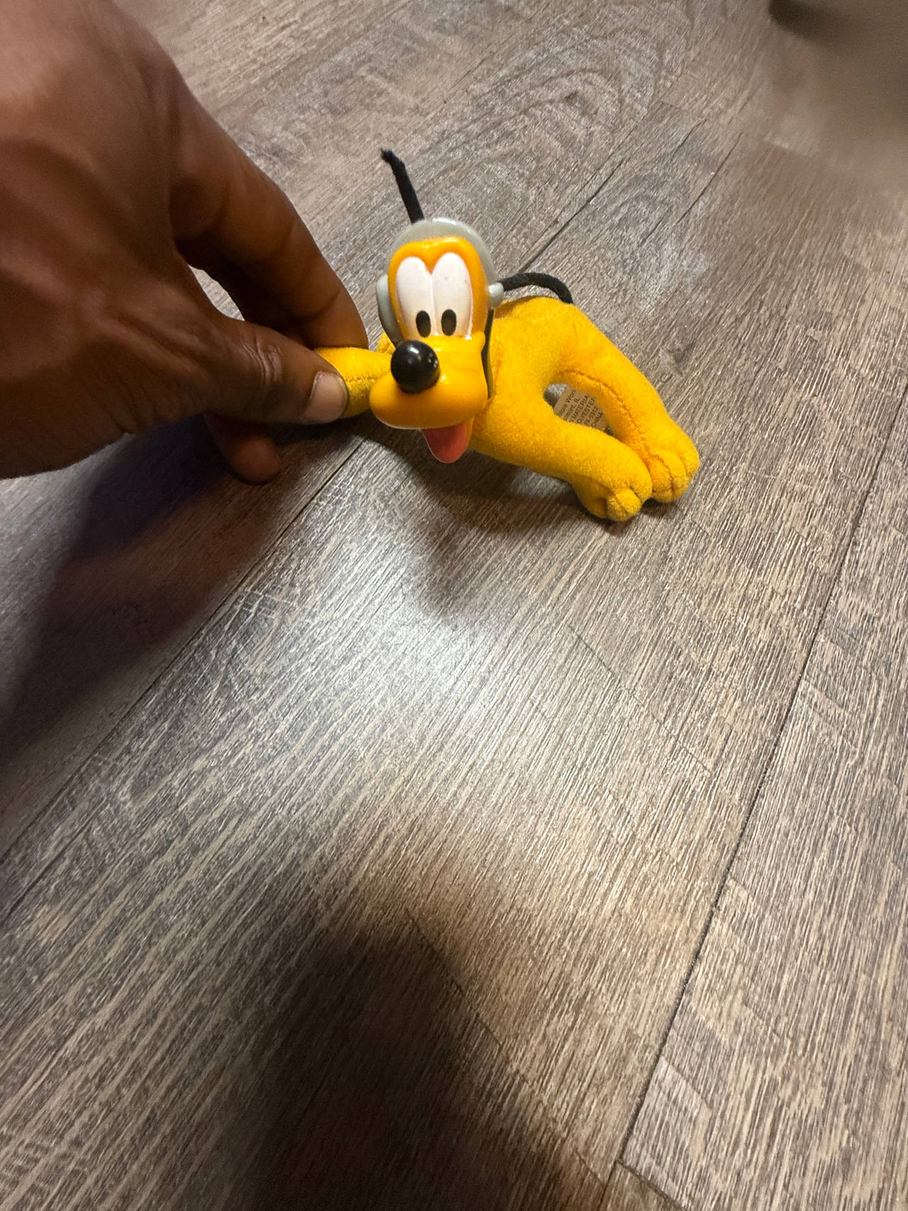 Disney Pluto Plush Backpack Clip with Headphones