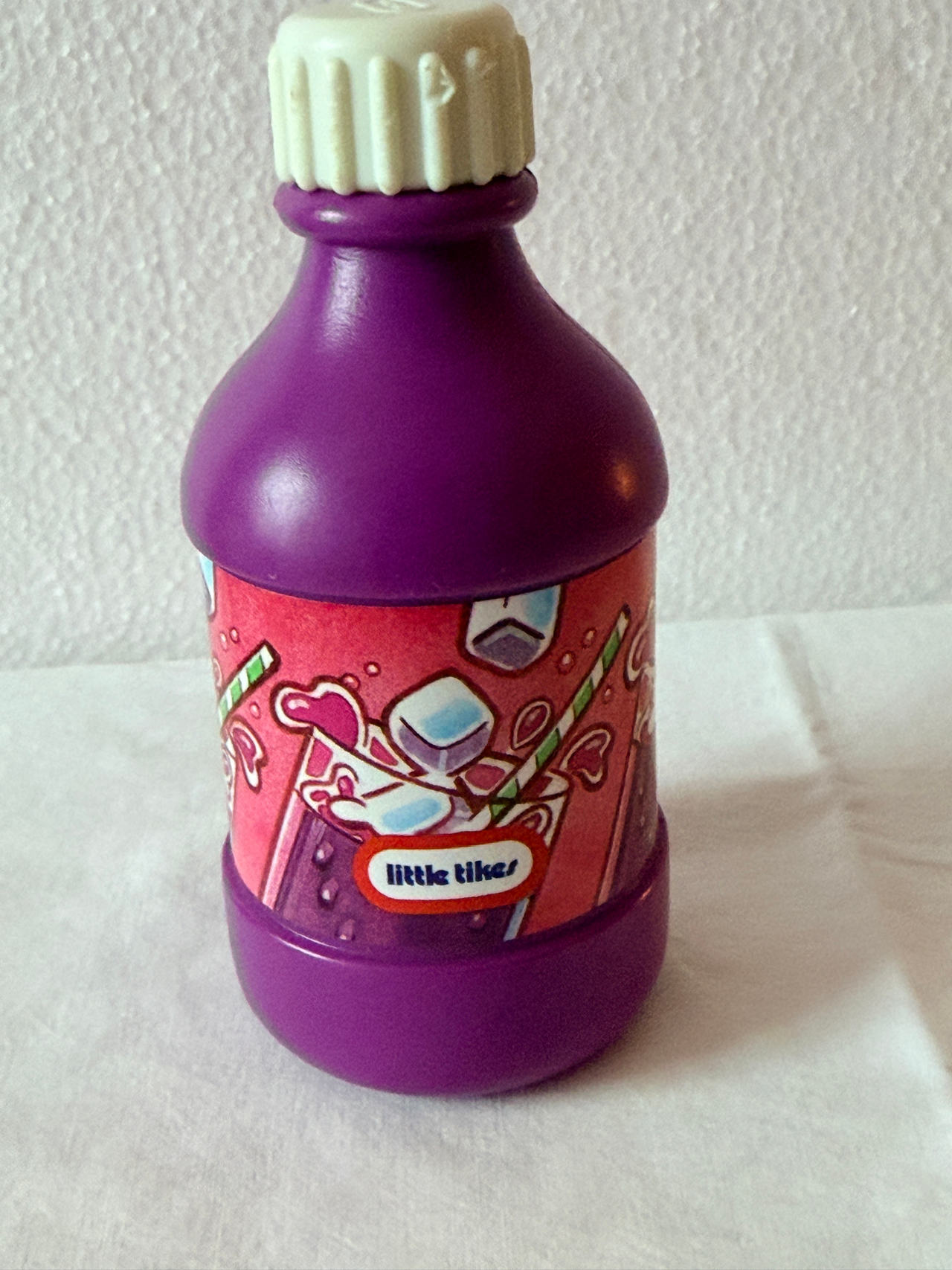 Little Tikes Play Food Grape Juice Bottle Pretend Kitchen Accessory Toy