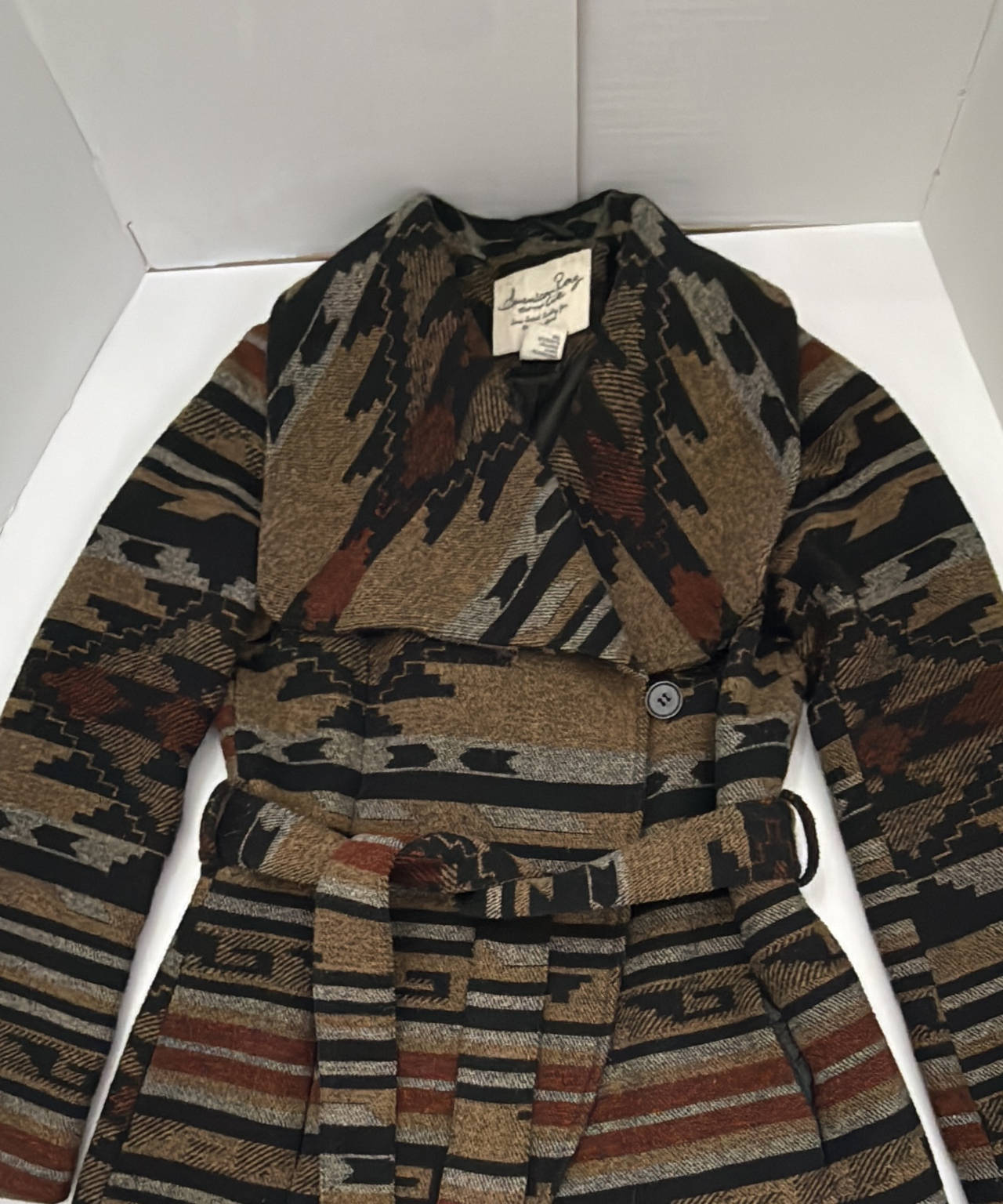 American Rag Southwestern Belted Coat small