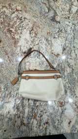 Coach Green and Red Leather Clutch with Wrist Strap - Image 1